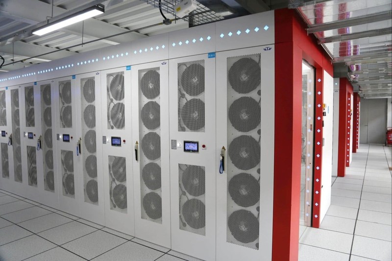 Máy chủ trong trung tâm dữ liệu ở Tây Tạng. Ảnh: SCMP