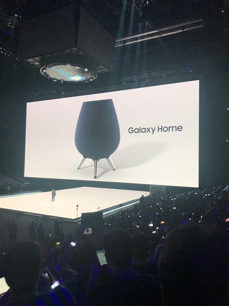 Samsung đã công bố dòng loa thông minh đầu tiên của họ, Galaxy Home. Dòng loa này sẽ hỗ trợ trợ lý ảo thông minh Bixby (Ảnh Twitter)