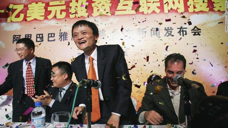 Yahoo đã ký một hợp đồng mua 40% giá trị Alibaba.com với giá 1 tỷ USD năm 2005 (Ảnh CNN)