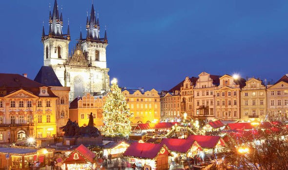 Giáng sinh đầy màu sắc ở Prague (Ảnh: Getty Images)