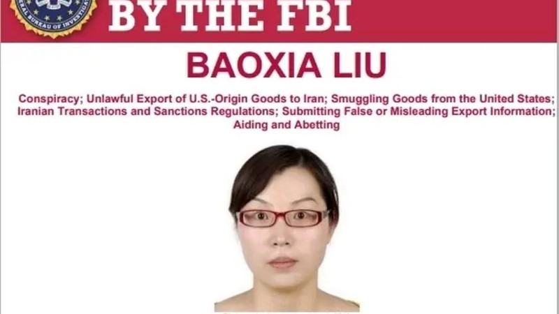 Lệnh truy nã của FBI đối với Lưu Bảo Hà. Ảnh: Worldjournal.