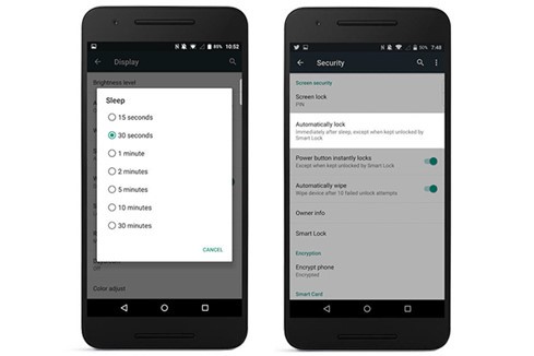 Tự động khóa màn hình sẽ giúp bạn yên tâm hơn khi lỡ quên khóa màn hình bằng tay.
