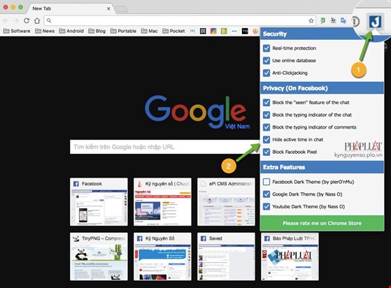 Tiện ích giúp bạn không bao giờ bị mất Facebook ảnh 2
