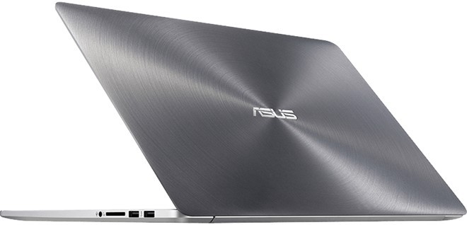 Asus ZenBook UX305: Thiết kế nhôm nguyên khối cùng họa tiết đường tròn đồng tâm mang tính biểu tượng của dòng ZenBook cao cấp mang lại vẻ đẹp khó cưỡng cho sản phẩm. Tại thời điểm ra mắt, model này đạt kỷ lục laptop mỏng nhất thế giới với độ dày chỉ 12,3 mm.