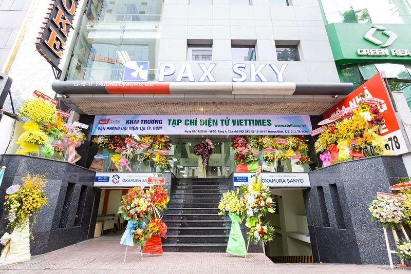 Văn phòng đại diện Tạp chí điện tử VietTimes tại Tp. HCM được đặt tại Tầng 4, Tòa nhà Pax Sky, số 13 – 15 – 17 Trương Định, Phường 6, Quận 3, Tp. HCM.