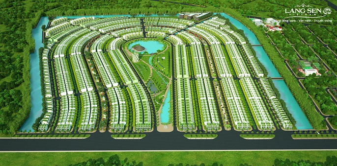 Siêu dự án Làng Sen Việt Nam của Phúc Khang tại Long An. (Ảnh: PKC)