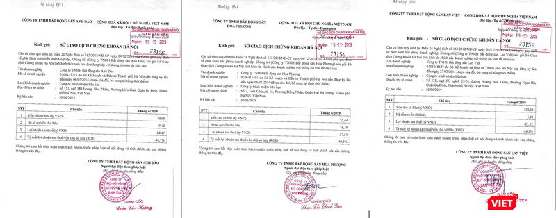 Đồng cảnh lỗ của bộ 3 doanh nghiệp tên Hoa và dấu hỏi về trách nhiệm công bố thông tin