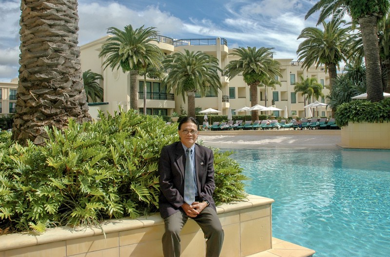 Ông Đoàn Mạnh Giao trong một chuyến công cán.