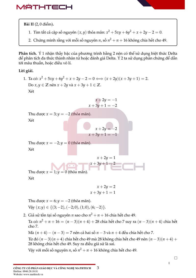 Đáp án đề thi Toán chuyên vào lớp 10 tại Hà Nội năm học 2021 ảnh 4
