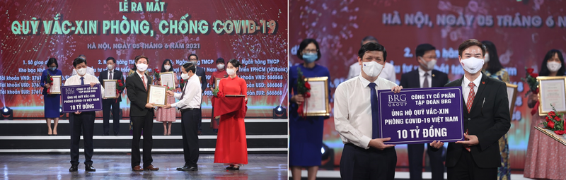 Đại diện Tập đoàn BRG trao ủng hộ 10 tỷ đồng tại sự kiện Đại diện Tập đoàn BRG trao ủng hộ 10 tỷ đồng tại sự kiện