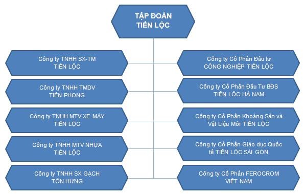 Các công ty thành viên của Tiến Lộc Group Các công ty thành viên của Tiến Lộc Group
