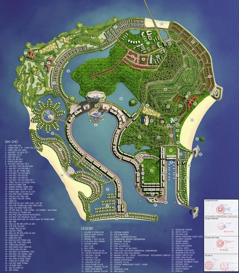 Quy hoạch dự án được UBND tỉnh Quảng Ninh phê duyệt năm 2011