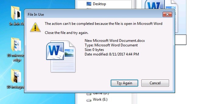 Cách xử lý các file “cứng đầu” trên Windows	 ảnh 1