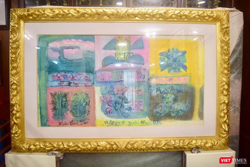 Tranh khổ lớn của danh họa Nguyễn Tư Nghiêm