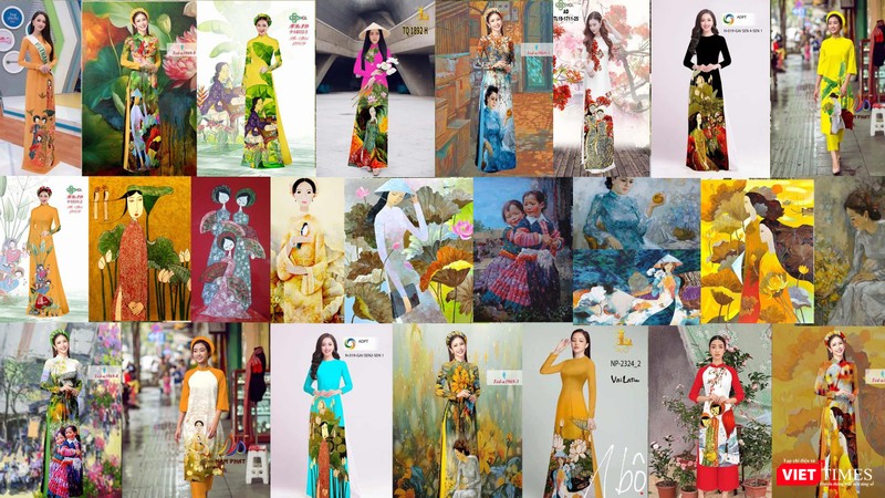 Nhiều công ty lên tiếng xin lỗi vụ “đạo” tranh lên áo dài