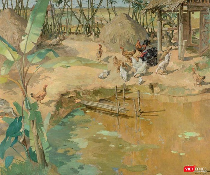 “Village du Haut Tonkin” của họa sĩ Lương Xuân Nhị