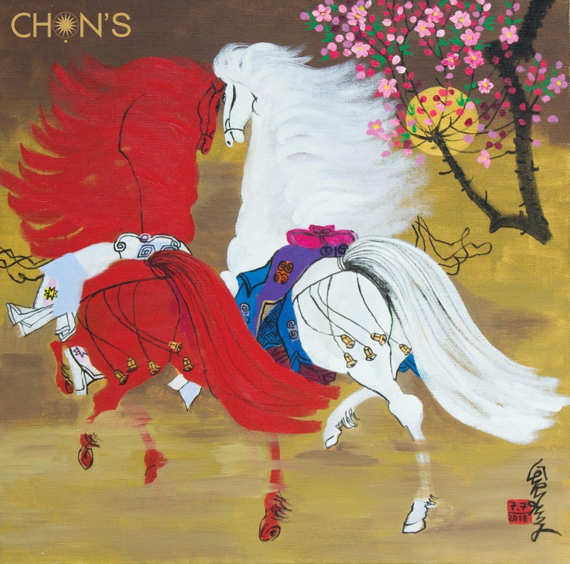 Tranh ngựa của họa sĩ Lê Trí Dũng Tranh ngựa của họa sĩ Lê Trí Dũng