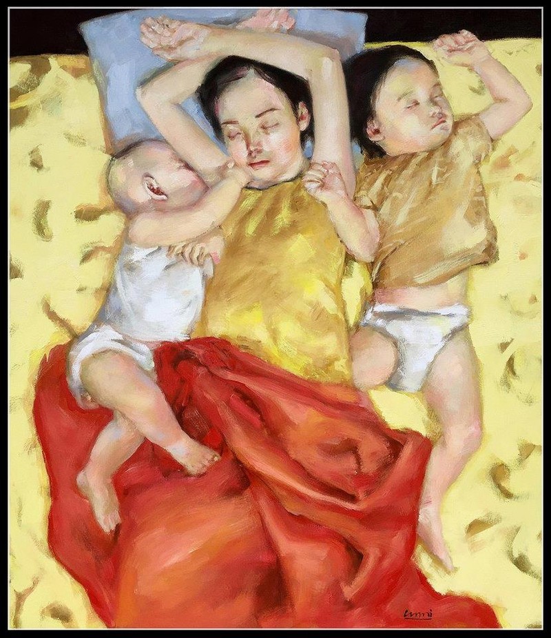 "Bên nhau" của họa sĩ Nguyễn Công Hoài