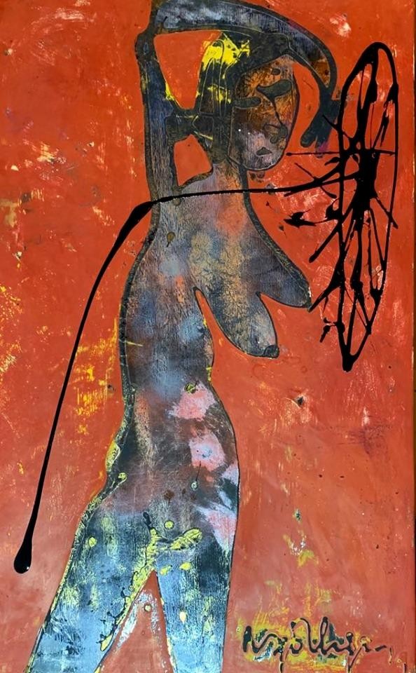 "Tiếng mưa" của nữ họa sĩ Phương Bình