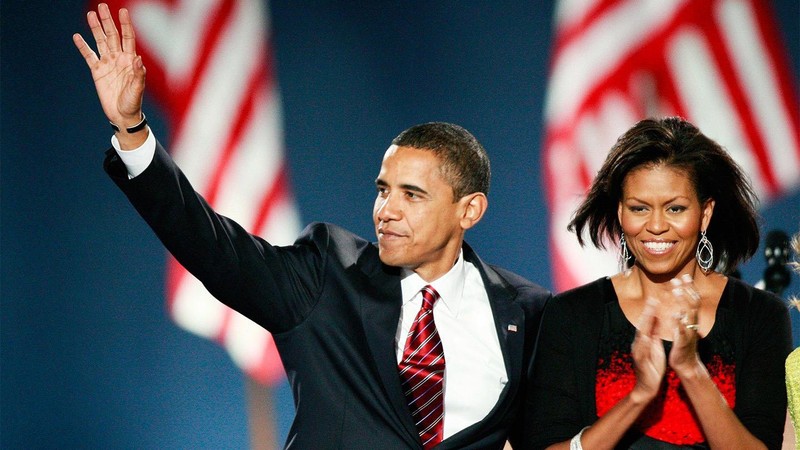 Cựu tổng thống Barack Obama và phu nhân Michelle tại bữa tiệc chia tay Nhà Trắng 