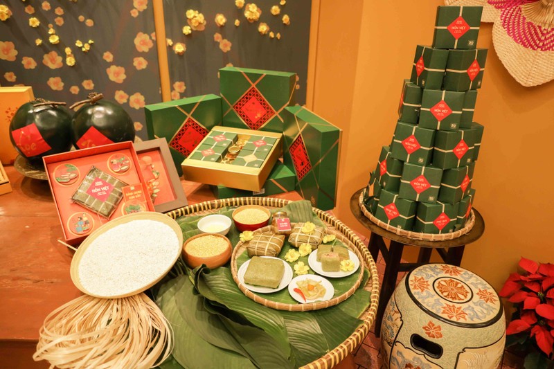 Bánh chưng Hồn Việt tại lễ hội Tết Festival Bánh chưng Hồn Việt tại lễ hội Tết Festival