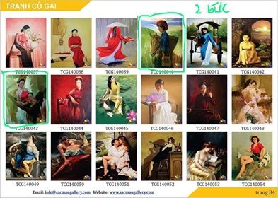 Họa sĩ khoanh lại đánh dấu các bức tranh bị vi phạm bản quyền