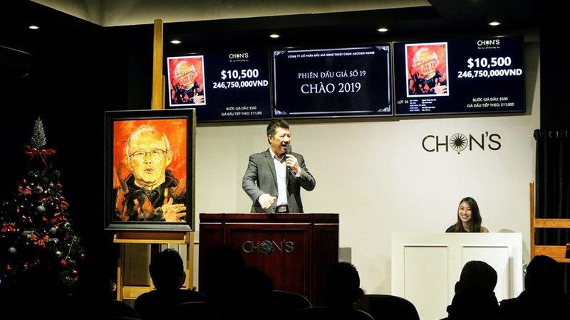 Bức vẽ HLV Park Hang Seo 500 triệu, toàn phiên đấu giá thu hơn 66 tỷ đồng ảnh 7 Việt Nam vô địch SEA Games, đấu giá lần 2 bức vẽ ông Park Hang-Seo