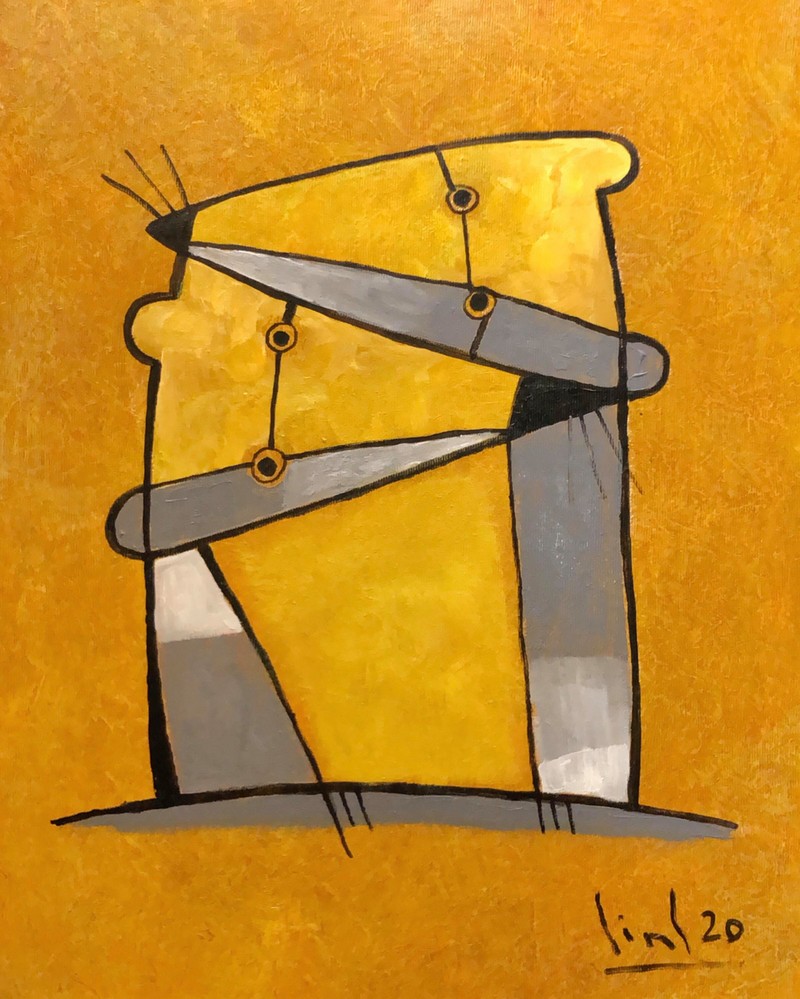 Tranh chuột của họa sĩ Tào Linh với màu sắc ấm áp 