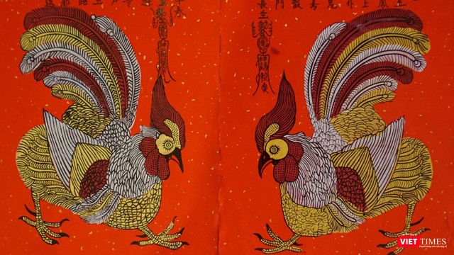 Tranh gà Kim Hoàng