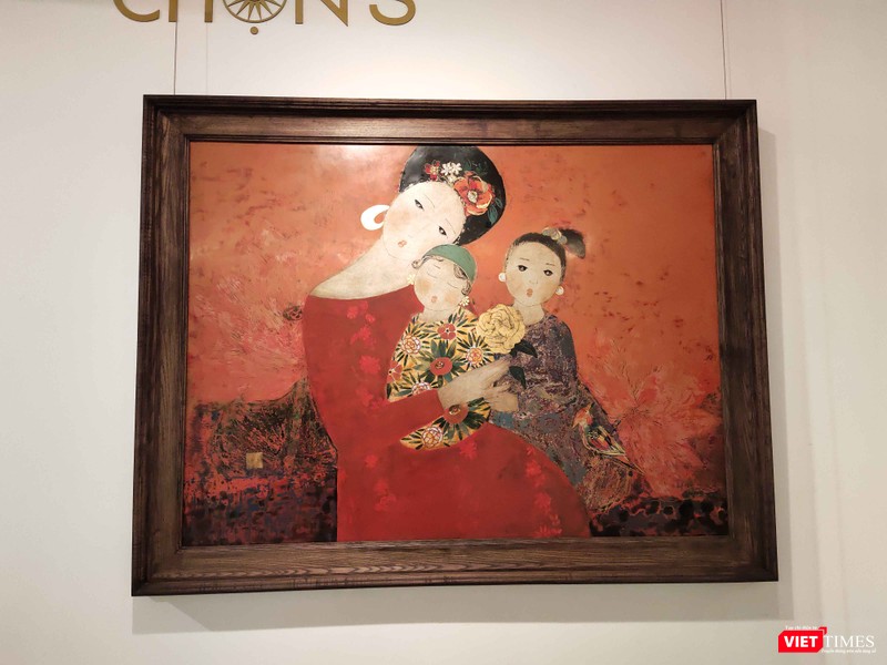 Sắc màu xuân trong tháng trưng bày tranh Tết