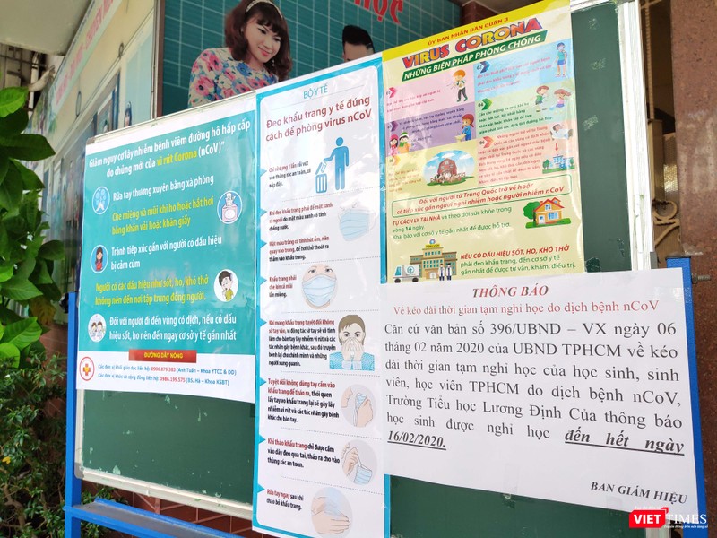 Thông báo của Trường tiểu học Lương Định Của (Quận 3) cho học sinh nghỉ hết ngày 16/2, đồng thời hướng dẫn phòng tránh virus Corona Thông báo của Trường tiểu học Lương Định Của (Quận 3) cho học sinh nghỉ hết ngày 16/2, đồng thời hướng dẫn phòng tránh virus Corona