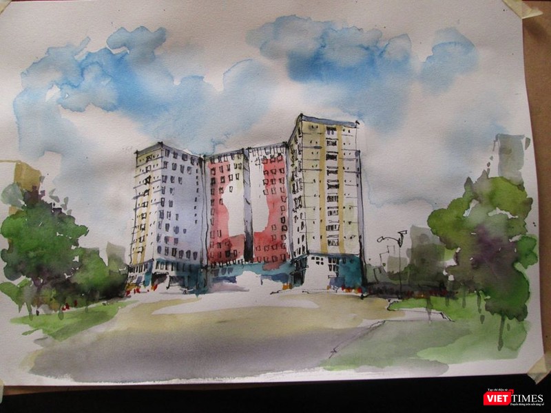 Ký túc xá ĐHQG TP.HCM qua nét vẽ của một SV (Ảnh: Ban Quản lý KTX cung cấp) Ký túc xá ĐHQG TP.HCM qua nét vẽ của một SV (Ảnh: Ban Quản lý KTX cung cấp)