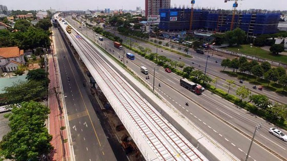 Cuối năm 2020 tuyến Metro số 1 Bến Thành - Suối Tiên sẽ đạt 85% khối lượng