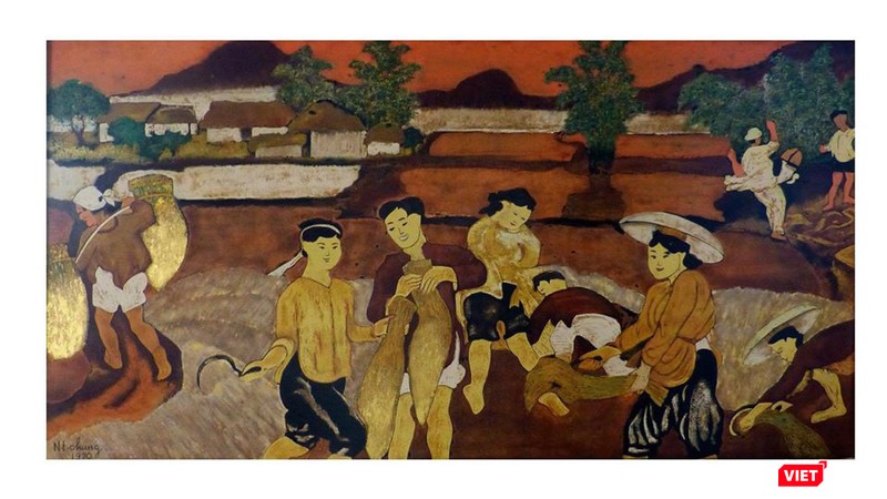 Tranh giả được ghi tên họa sĩ Nguyễn Tiến Chung để bán ra thị trường kiếm lời (Ảnh: Drouot) Tranh giả được ghi tên họa sĩ Nguyễn Tiến Chung để bán ra thị trường kiếm lời (Ảnh: