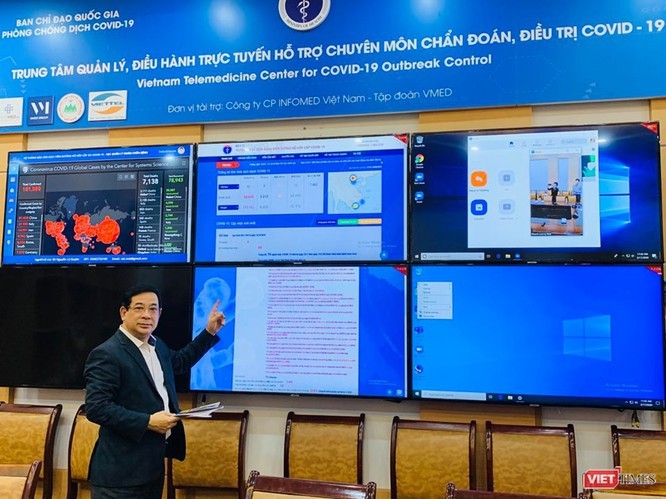 PGS.TS. Lương Ngọc Khuê, Cục trưởng Cục Quản lý Khám, chữa bệnh tại Trung tâm quản lý, điều hành trực tuyến hỗ trợ chuyên môn, chẩn đoán, điều trị COVID-19 (Ảnh: Thanh Hằng) PGS.TS. Lương Ngọc Khuê, Cục trưởng Cục Quản lý Khám, chữa bệnh tại Trung tâm quản lý, điều hành trực tuyến hỗ trợ chuyên môn, chẩn đoán, điều trị COVID-19 (Ảnh: Thanh Hằng)