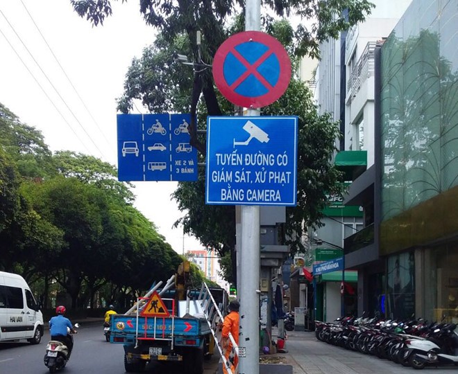 Tuyến đường có xử phạt vi phạm bằng camera (Ảnh; HĐ) 