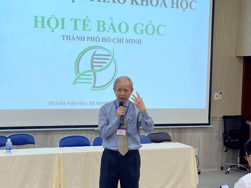 GS.TS Trương Đình Kiệt - Cựu Chủ tịch Hội tế bào Gốc TP.HCM năm nay đã tròn 80 tuổi