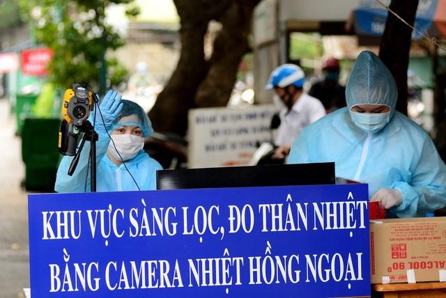 Khu vực sàng lọc COVID-19 (Ảnh: CTV) Khu vực sàng lọc COVID-19 (Ảnh: CTV)