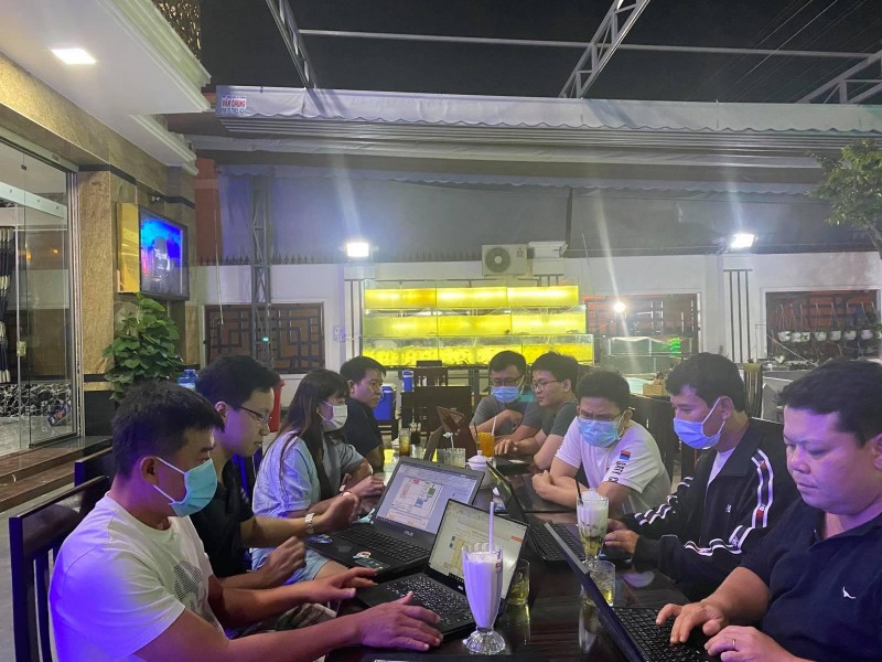 BSCK II Trần Thanh Linh và cán bộ BV Chợ Rẫy về Hà Tiên - Ảnh:Thanh Linh