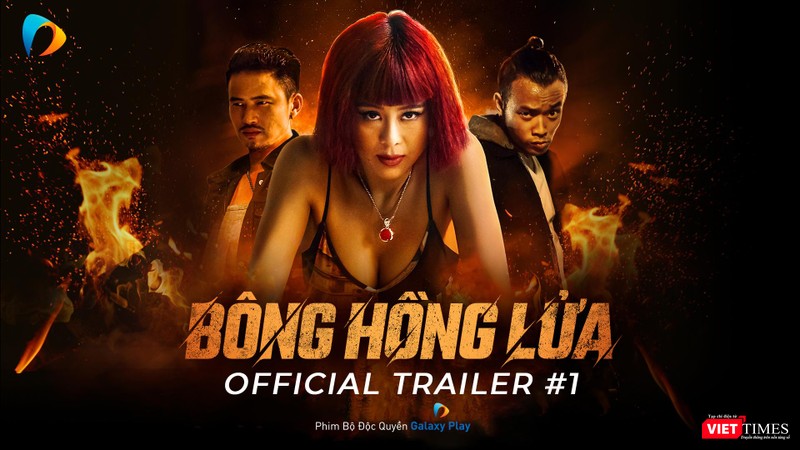 Poster phim "Bông hồng lửa" vừa chính thức ra mắt trên Galaxy Play