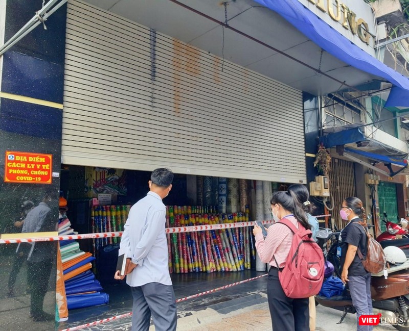 Địa điểm có gắn biển cách ly y tế cho ca F1 tự cách ly tại nhà - Ảnh: HCDC Địa điểm có gắn biển cách ly y tế cho ca F1 tự cách ly tại nhà - Ảnh: HCDC