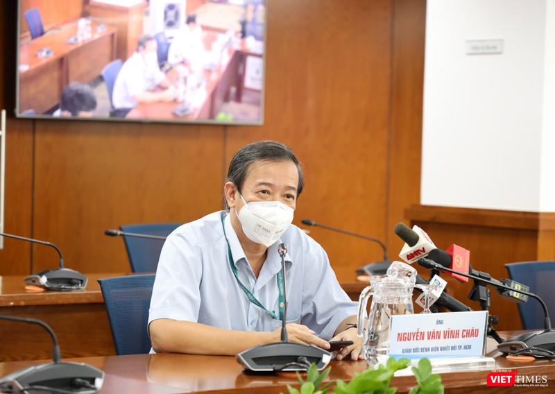 Giám đốc Bệnh viện Bệnh nhiệt đới TP.HCM Nguyễn Văn Vĩnh Châu. Ảnh: TTBC Giám đốc Bệnh viện Bệnh nhiệt đới TP.HCM Nguyễn Văn Vĩnh Châu. Ảnh: TTBC