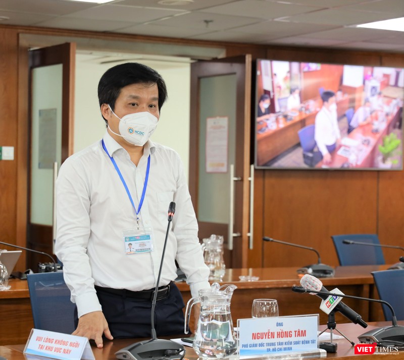 Phó Giám đốc Trung tâm Kiểm soát Bệnh tật TP.HCM Nguyễn Hồng Tâm. Ảnh: TTBC Phó Giám đốc Trung tâm Kiểm soát Bệnh tật TP.HCM Nguyễn Hồng Tâm. Ảnh: TTBC