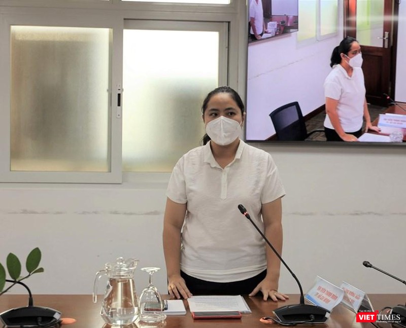 Phó Chủ tịch Thường trực Hội Liên hiệp Thanh niên Việt Nam TP.HCM Trịnh Thị Hiền Trân