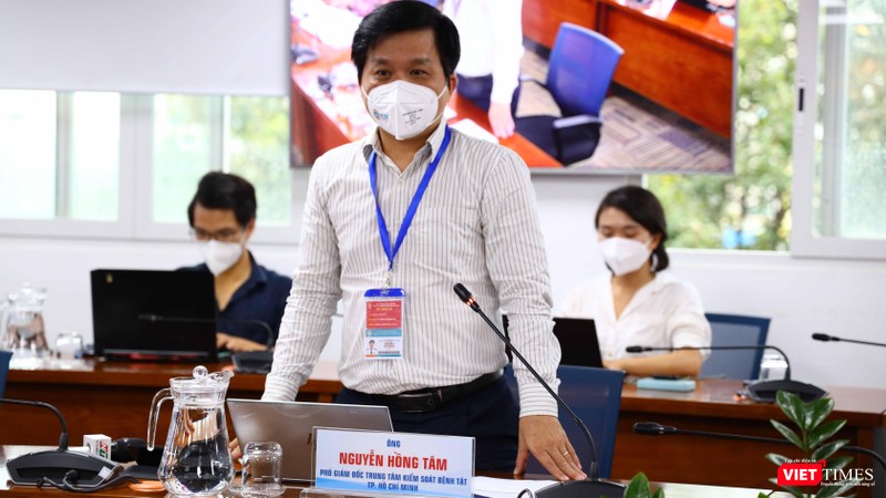 Phó Giám đốc Trung tâm Kiểm soát bệnh tật TP.HCM Nguyễn Hồng Tâm. Ảnh: Linh Nhi