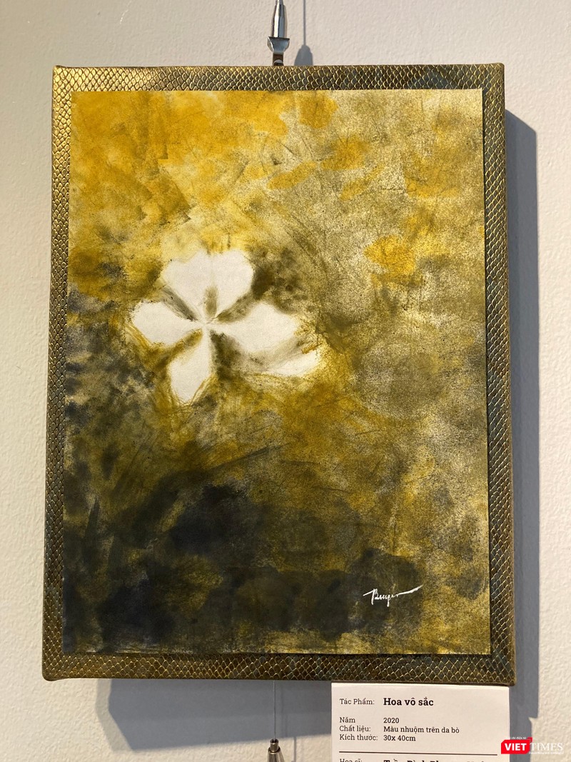 Trần Bình Phương Uyên "Hoa vô sắc" - Màu nhuộm trên da bò