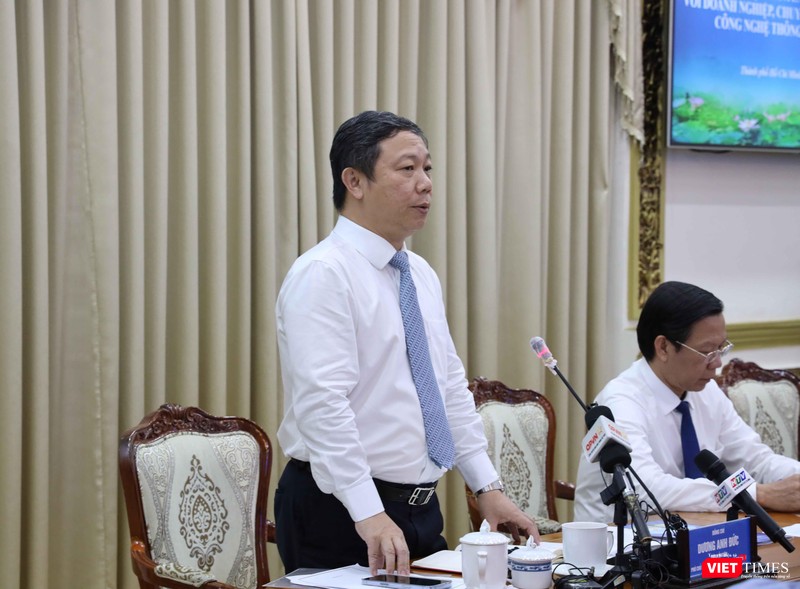 Phó Chủ tịch UBND TP.HCM Dương Anh Đức phát biểu tại hội nghị
