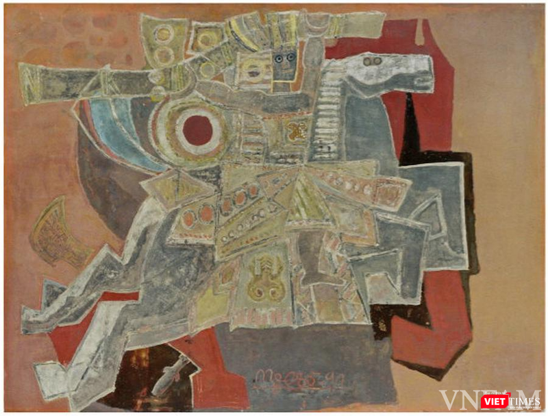 “Gióng” của danh họa Nguyễn Tư Nghiêm. Ảnh: BTMTVN