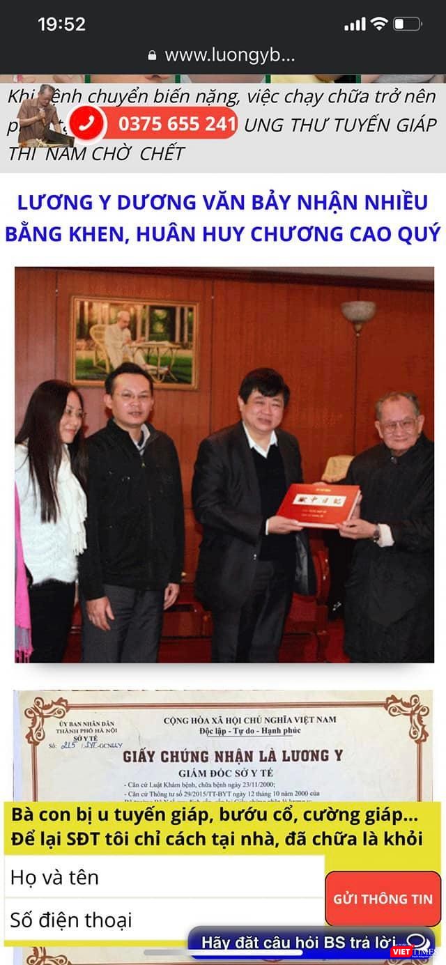 Hình ảnh của nguyên Tổng Giám đốc VOV bị cắt ghép lợi dụng để quảng cáo