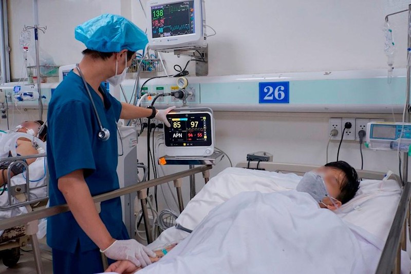 Bệnh nhân đang được điều trị tại Bệnh viện. Ảnh: Website Thành ủy TP.HCM